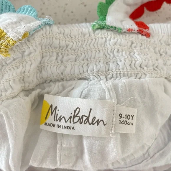 Mini Boden Rainbow Striped Cotton Camisole Tank Top - Picture 3 of 7